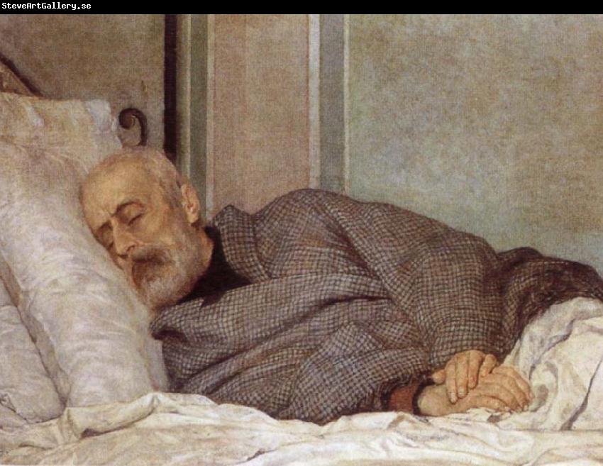 Sylvestro Lega Giuseppe Mazzini on his Death Bed